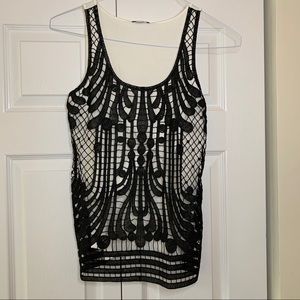 EUC black lace top